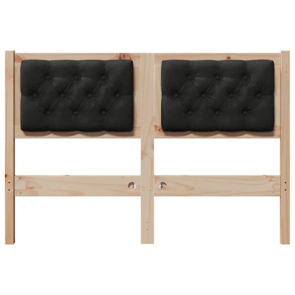 vidaXL Zadné čelo Iný Hnedá a čierna 120 cm Borovicový masív – Obrázok 4