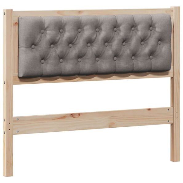 vidaXL Zadné čelo Iný Hnedá a taupe 100 cm Borovicový masív – Obrázok 2