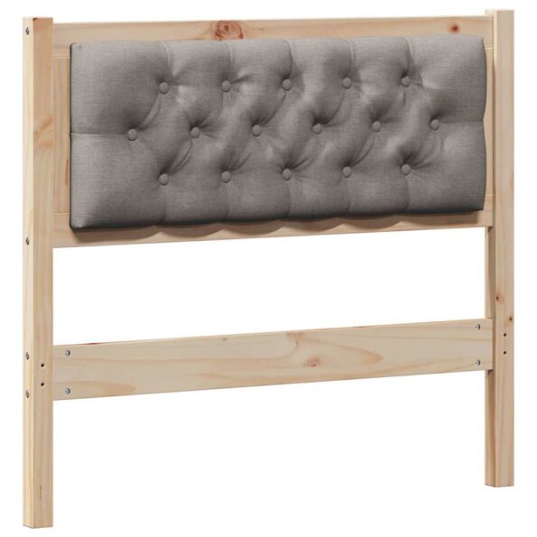 vidaXL Zadné čelo Iný Hnedá a taupe 90 cm Borovicový masív – Obrázok 2