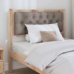 vidaXL Zadné čelo Iný Hnedá a taupe 90 cm Borovicový masív – Obrázok 3