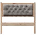 vidaXL Zadné čelo Iný Hnedá a taupe 90 cm Borovicový masív – Obrázok 4