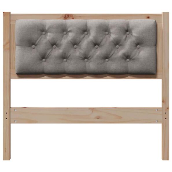 vidaXL Zadné čelo Iný Hnedá a taupe 90 cm Borovicový masív – Obrázok 4