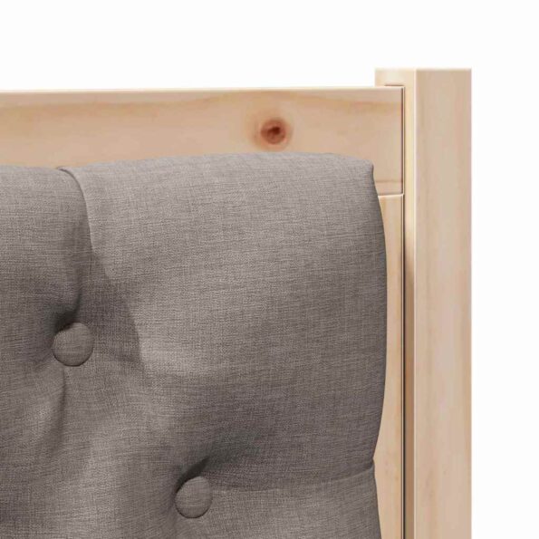 vidaXL Zadné čelo Iný Hnedá a taupe 90 cm Borovicový masív – Obrázok 7