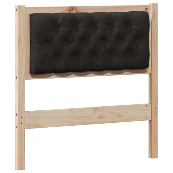 vidaXL Zadné čelo Iný Hnedá a čierna 80 cm Borovicový masív – Obrázok 2