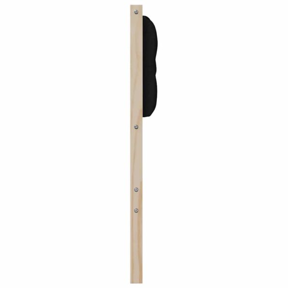 vidaXL Zadné čelo Iný Hnedá a čierna 80 cm Borovicový masív – Obrázok 5