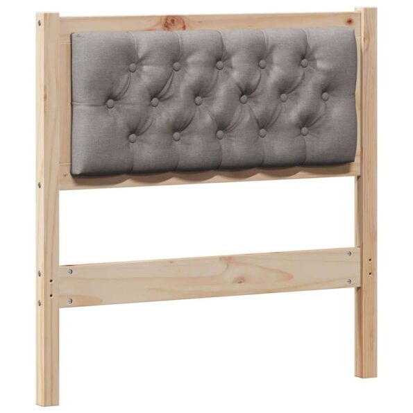 vidaXL Zadné čelo Iný Hnedá a taupe 80 cm Borovicový masív – Obrázok 2