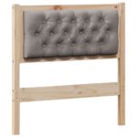 vidaXL Zadné čelo Iný Hnedá a taupe 75 cm Borovicový masív – Obrázok 2