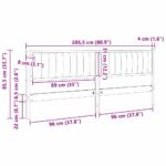 vidaXL Čalúnené čelo postele s čelnou doskou Hnedá 200 cm – Obrázok 11