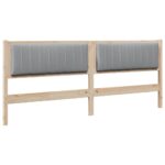 vidaXL Čalúnené čelo postele s čelnou doskou Hnedá 200 cm – Obrázok 2