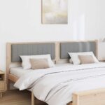 vidaXL Čalúnené čelo postele s čelnou doskou Hnedá 200 cm – Obrázok 3