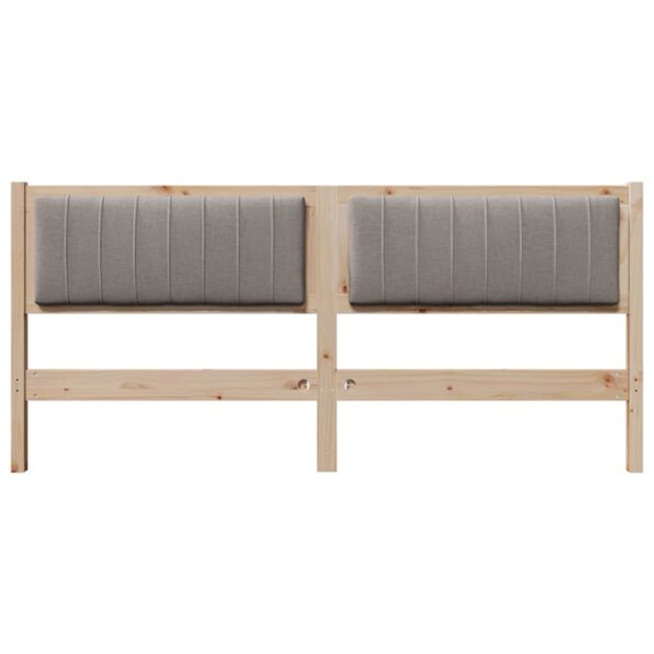 vidaXL Čalúnené čelo postele s čelnou doskou Hnedá 180 cm – Obrázok 4