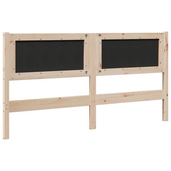 vidaXL Čalúnené čelo postele s čelnou doskou Hnedá 160 cm – Obrázok 6