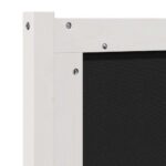 vidaXL Čalúnené čelo postele s čelnou doskou Biela 160 cm – Obrázok 8