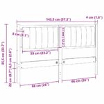vidaXL Čalúnené čelo postele s čelnou doskou Hnedá 140 cm – Obrázok 11