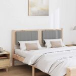 vidaXL Čalúnené čelo postele s čelnou doskou Hnedá 140 cm – Obrázok 3