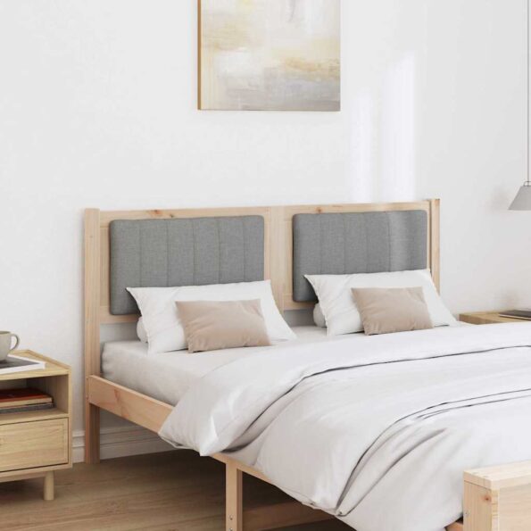 vidaXL Čalúnené čelo postele s čelnou doskou Hnedá 140 cm – Obrázok 3