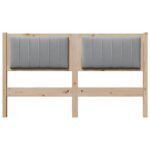 vidaXL Čalúnené čelo postele s čelnou doskou Hnedá 140 cm – Obrázok 4