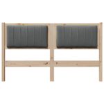 vidaXL Čalúnené čelo postele s čelnou doskou Hnedá 140 cm – Obrázok 4