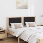 vidaXL Čalúnené čelo postele s čelnou doskou Hnedá 140 cm – Obrázok 3