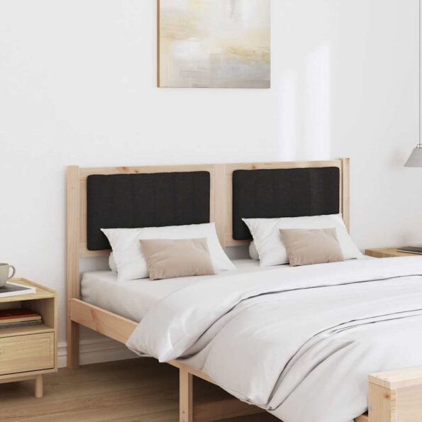 vidaXL Čalúnené čelo postele s čelnou doskou Hnedá 140 cm – Obrázok 3