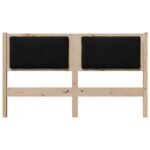 vidaXL Čalúnené čelo postele s čelnou doskou Hnedá 140 cm – Obrázok 4