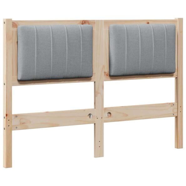 vidaXL Čalúnené čelo postele s čelnou doskou Hnedá 120 cm – Obrázok 2