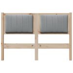 vidaXL Čalúnené čelo postele s čelnou doskou Hnedá 120 cm – Obrázok 4