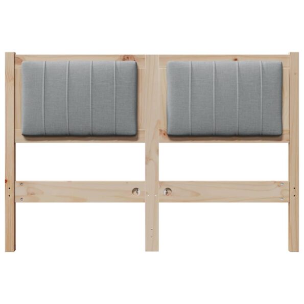 vidaXL Čalúnené čelo postele s čelnou doskou Hnedá 120 cm – Obrázok 4