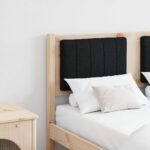 vidaXL Čalúnené čelo postele s čelnou doskou Hnedá 120 cm