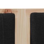 vidaXL Čalúnené čelo postele s čelnou doskou Hnedá 120 cm – Obrázok 7