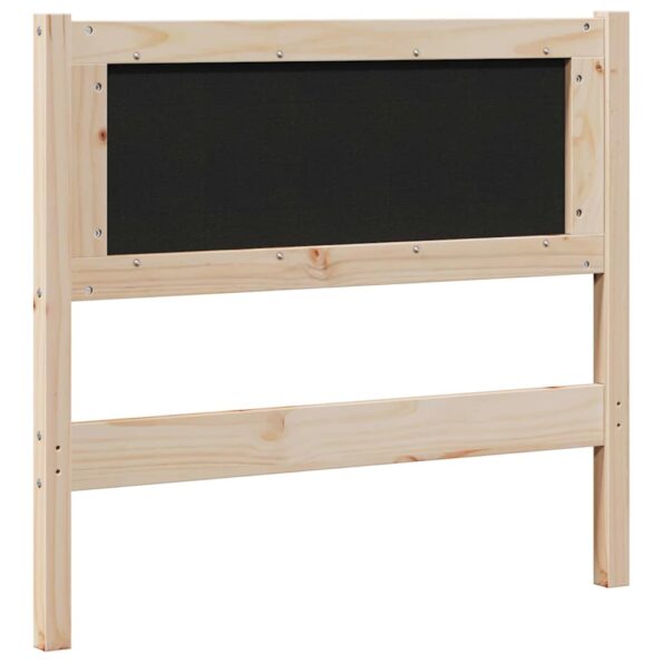 vidaXL Čalúnené čelo postele s čelnou doskou Hnedá 100 cm – Obrázok 6