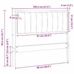 vidaXL Čalúnené čelo postele s čelnou doskou Hnedá 100 cm – Obrázok 11