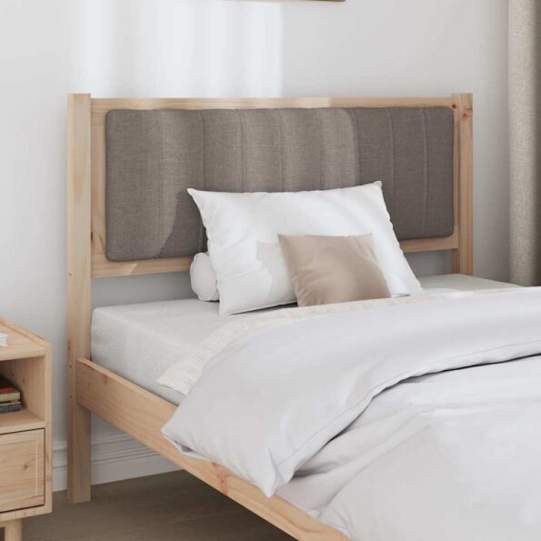 vidaXL Čalúnené čelo postele s čelnou doskou Hnedá 100 cm – Obrázok 3