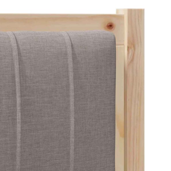 vidaXL Čalúnené čelo postele s čelnou doskou Hnedá 100 cm – Obrázok 7