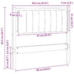 vidaXL Čalúnené čelo postele s čelnou doskou Hnedá 90 cm – Obrázok 11