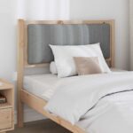 vidaXL Čalúnené čelo postele s čelnou doskou Hnedá 90 cm – Obrázok 3