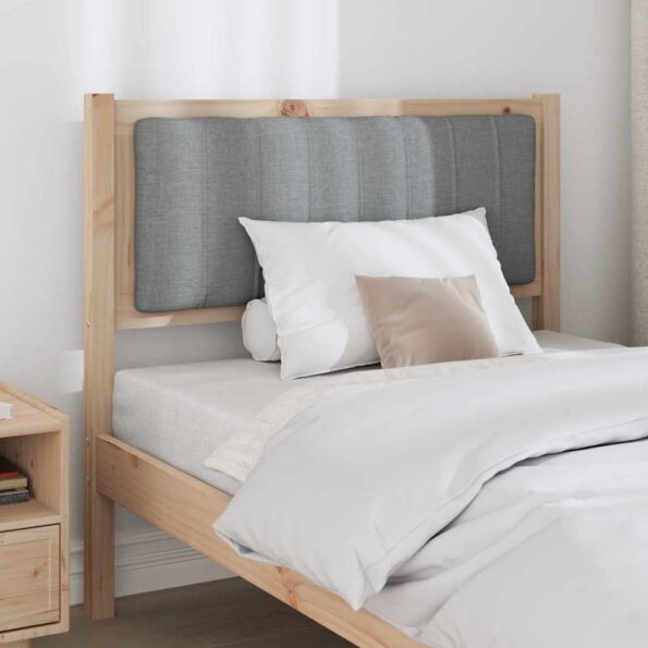 vidaXL Čalúnené čelo postele s čelnou doskou Hnedá 90 cm – Obrázok 3