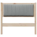 vidaXL Čalúnené čelo postele s čelnou doskou Hnedá 90 cm – Obrázok 4