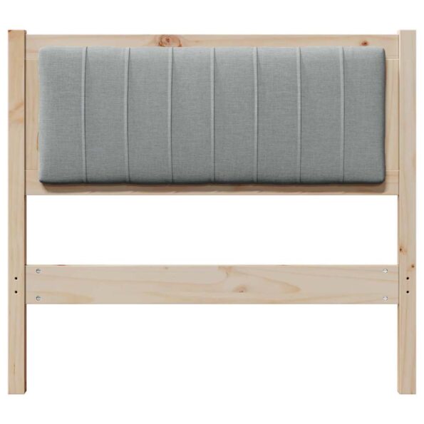 vidaXL Čalúnené čelo postele s čelnou doskou Hnedá 90 cm – Obrázok 4