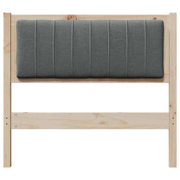 vidaXL Čalúnené čelo postele s čelnou doskou Hnedá 90 cm – Obrázok 4