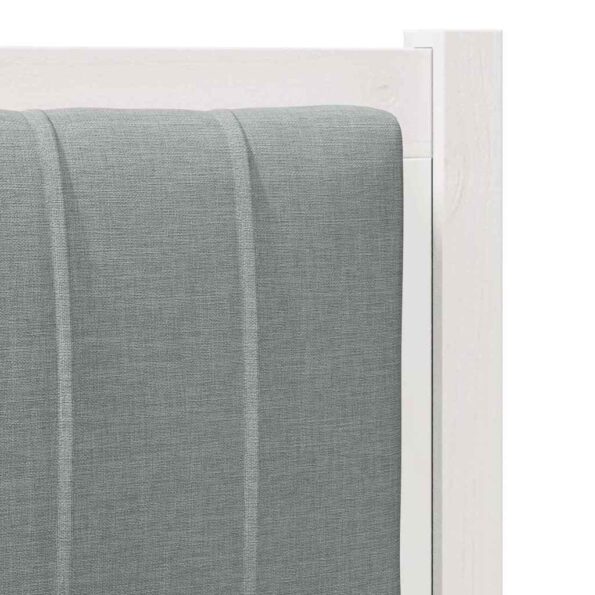 vidaXL Čalúnené čelo postele Biela 90 cm Masívne borovicové drevo – Obrázok 7