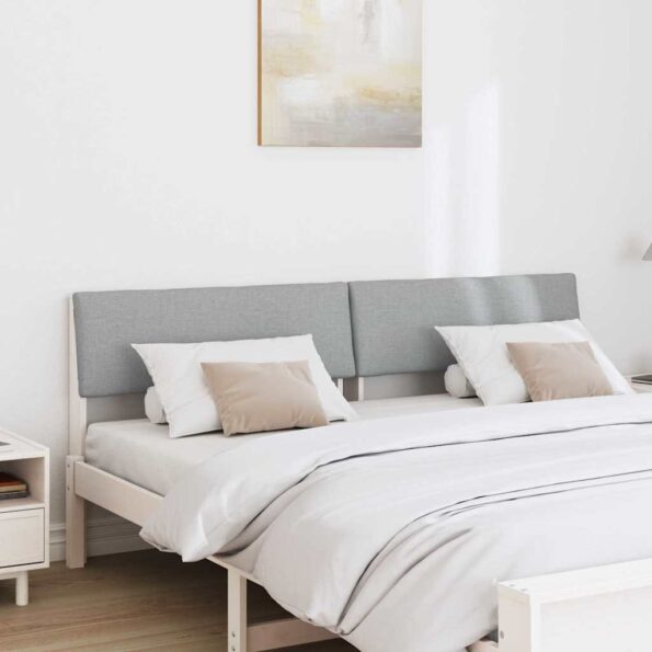 vidaXL Čalúnené čelo postele Svetlosivá 200 cm – Obrázok 3