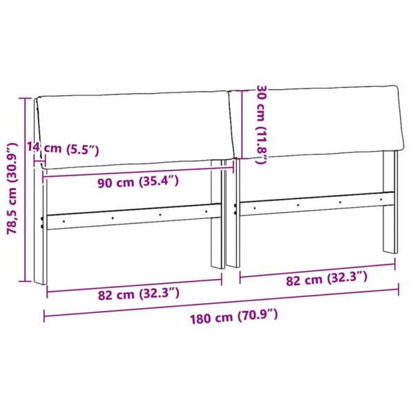 vidaXL Čalúnené čelo postele Svetlosivá 180 cm – Obrázok 11