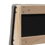 vidaXL Čalúnené čelo postele Sivohnedá 160 cm Masívne borovicové drevo – Obrázok 8