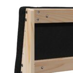 vidaXL Čalúnené čelo postele Čierna 150 cm Masívne borovicové drevo – Obrázok 8
