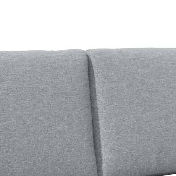 vidaXL Čalúnené čelo postele Svetlosivá 150 cm – Obrázok 7