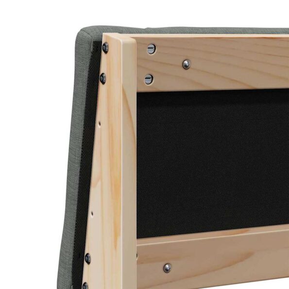 vidaXL Čalúnené čelo postele Tmavo šedá 140 cm – Obrázok 8