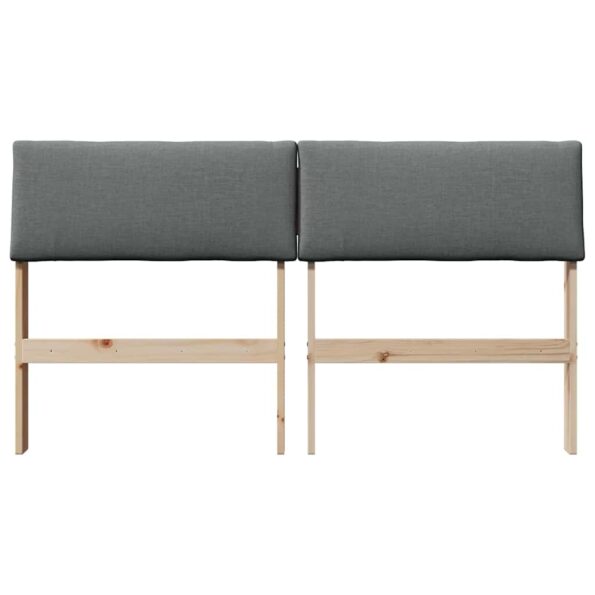 vidaXL Čalúnené čelo postele Tmavo šedá 135 cm – Obrázok 4