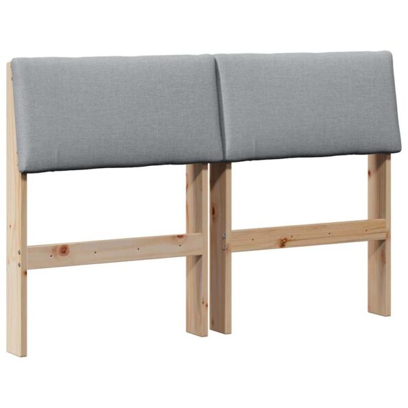 vidaXL Čalúnené čelo postele Svetlosivá 120 cm – Obrázok 2