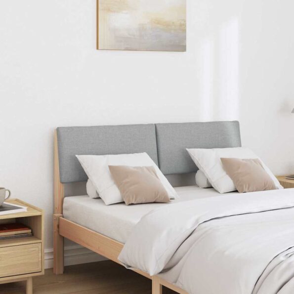 vidaXL Čalúnené čelo postele Svetlosivá 120 cm – Obrázok 3